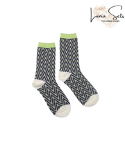 Calcetines Glitter ZigPop Verde Tech