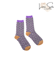 Calcetines Glitter ZigPop Lila Cósmico
