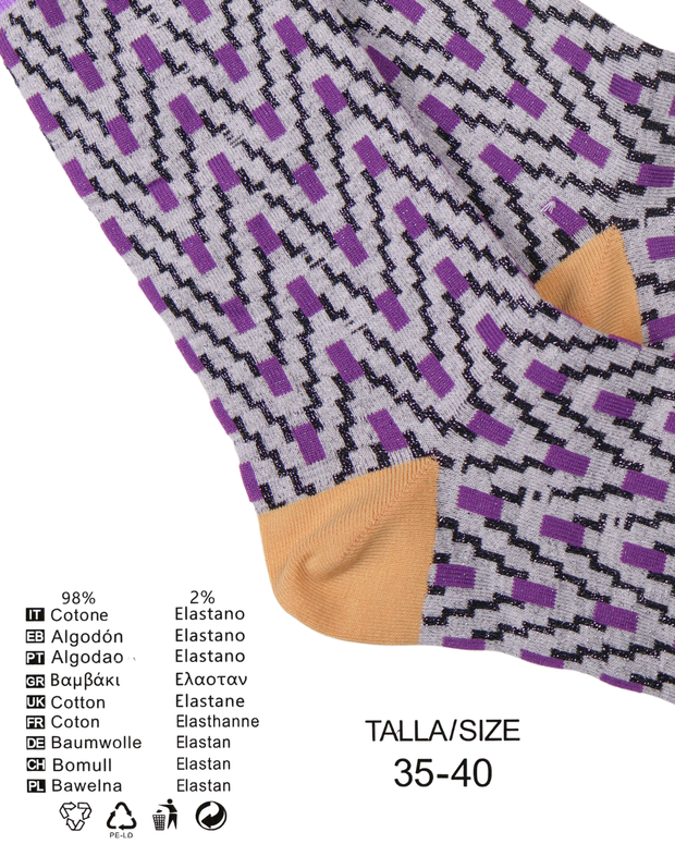 Calcetines "ZigPop Glitter" - Pack de 5 pares