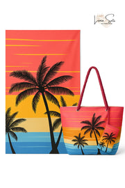 Sunset Palmera –  Pareo + Bolso Tote