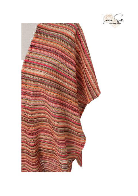 Brisa Tierra – Vestido de Rayas Coloridas