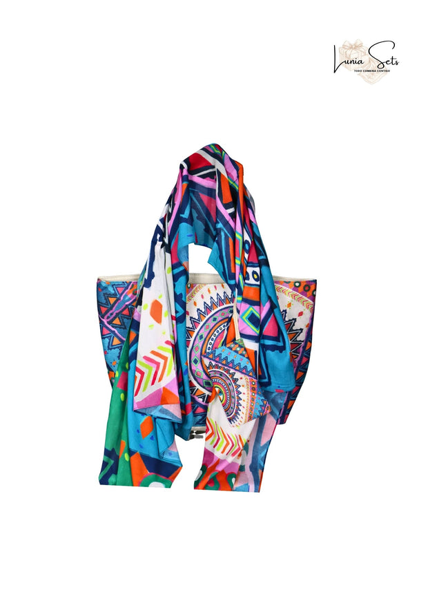 Boho Mandala – Pareo y Bolso Tote