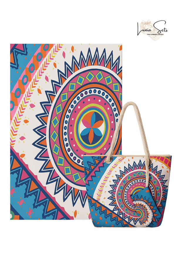 Boho Mandala – Pareo y Bolso Tote