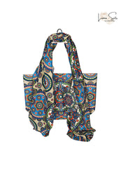 Boho Mandala Azul – Pareo + Bolso Tote
