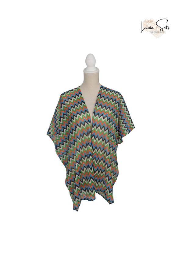 Ritmo Jungle – Vestido de Rayas Zigzag
