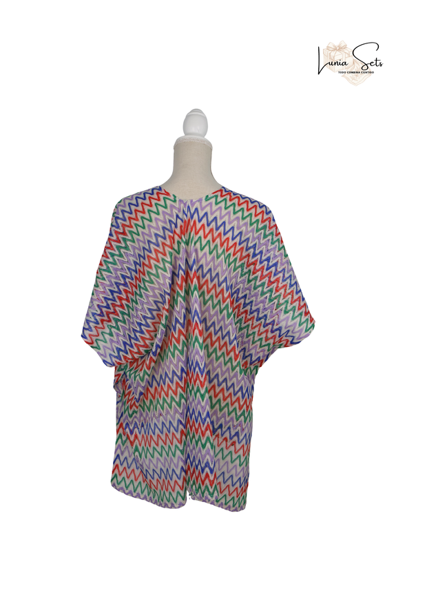 Ritmo Festival – Vestido de Rayas Zigzag