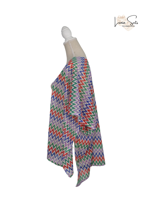 Ritmo Festival – Vestido de Rayas Zigzag