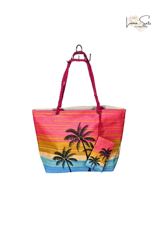 Sunset Palmera –  Pareo + Bolso Tote