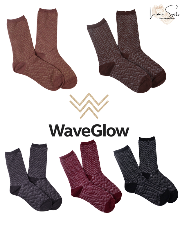 Calcetines "WaveGlow Glitter" - Pack de 5 pares