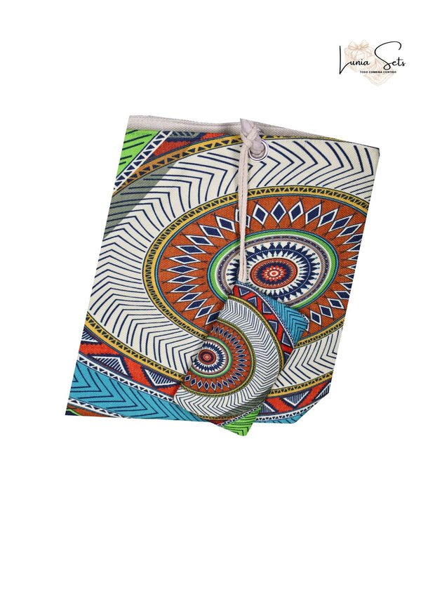 Mandala Vibrante: Pareó y Bolso de Playa