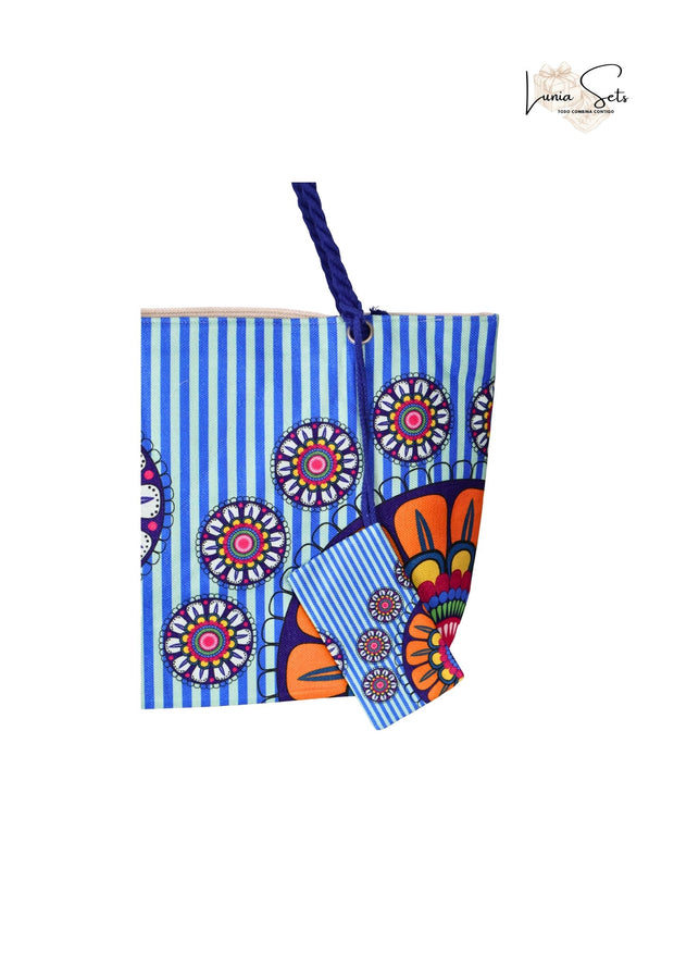 Mandala Acuático – Pareo + Bolso Tote