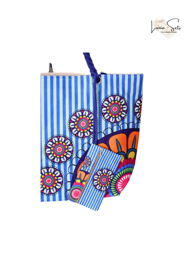 Mandala Acuático – Pareo + Bolso Tote