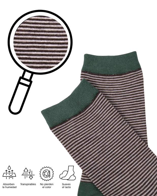 Calcetines "VerdeCalma" - Pack de 5 pares