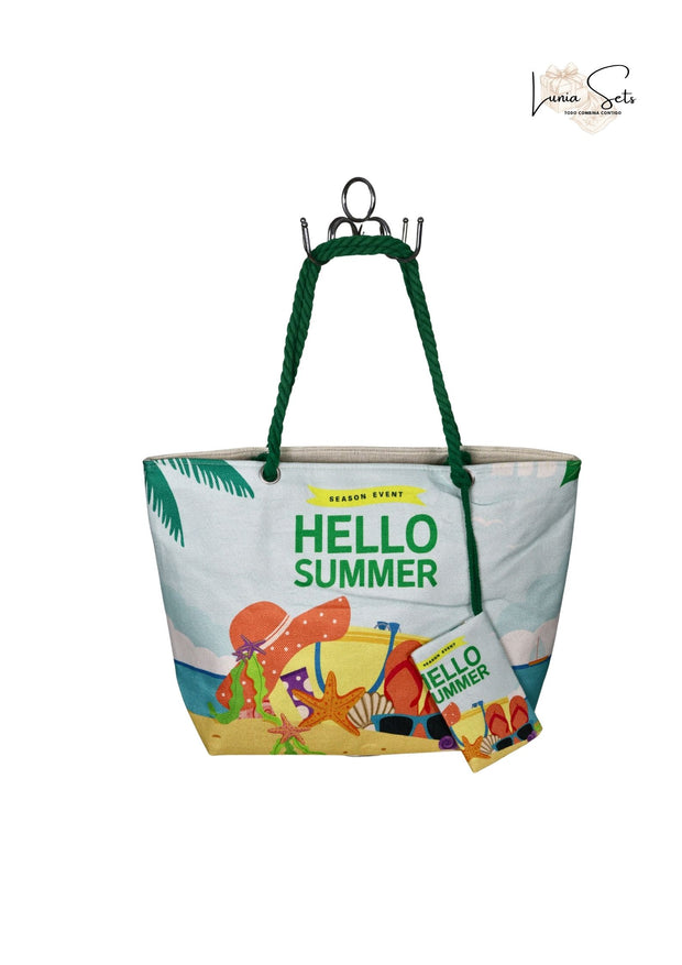 “Hello Summer” – Toalla + Bolso impermeable