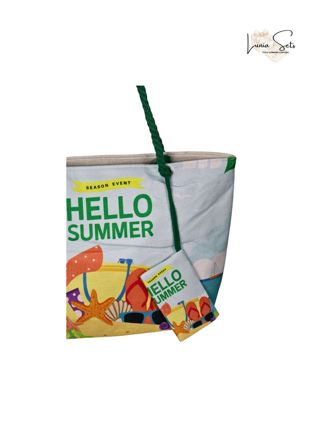 “Hello Summer” – Toalla + Bolso impermeable