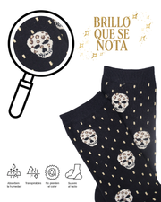 Calcetines "Oro Oscuro Glitter" - Pack de 5 pares