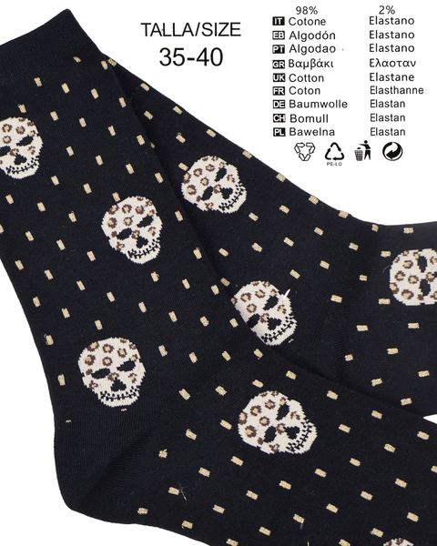 Calcetines "Oro Oscuro Glitter" - Pack de 5 pares