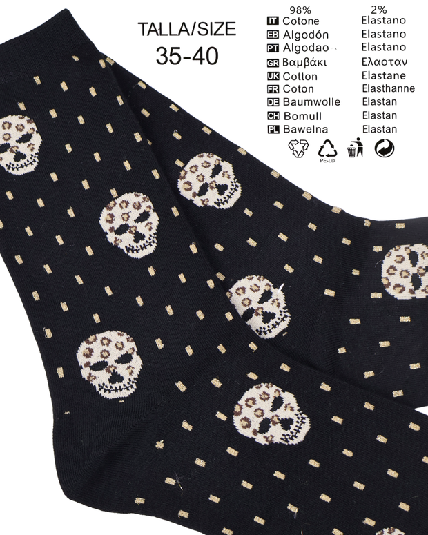 Calcetines "Oro Oscuro Glitter" - Pack de 5 pares