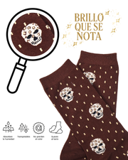 Calcetines "Oro Oscuro Glitter" - Pack de 5 pares