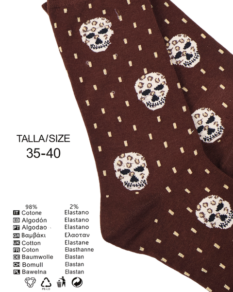 Calcetines "Oro Oscuro Glitter" - Pack de 5 pares