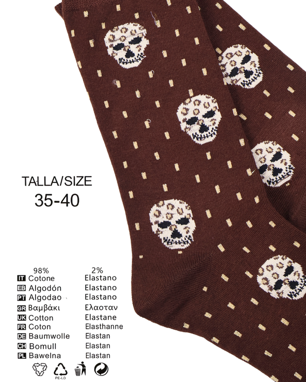 Calcetines "Oro Oscuro Glitter" - Pack de 5 pares