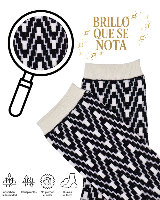 Calcetines "ZigPop Glitter" - Pack de 5 pares