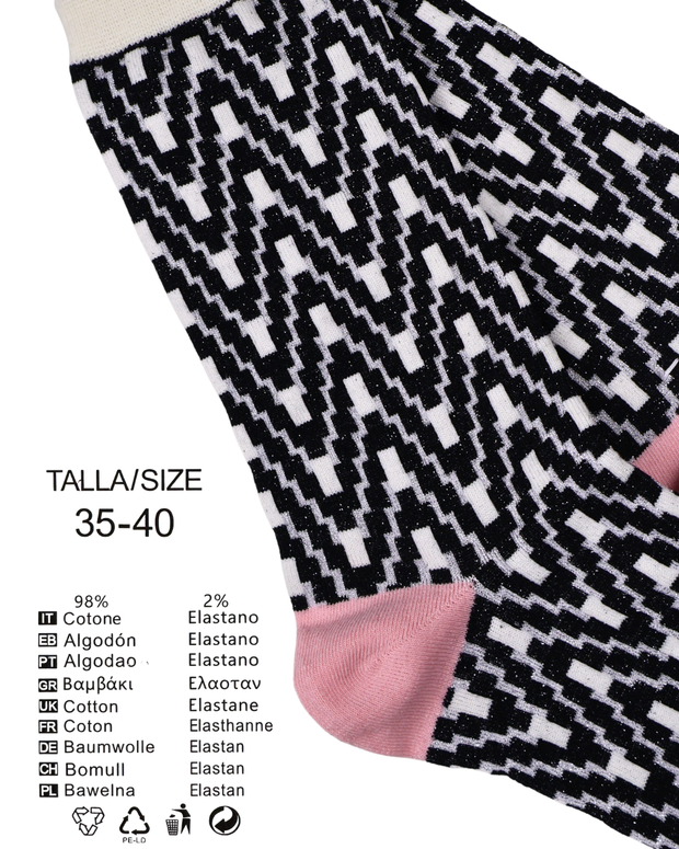 Calcetines "ZigPop Glitter" - Pack de 5 pares
