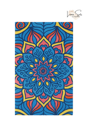 Mandala Coral y Azul – Pareo + Bolso Tote
