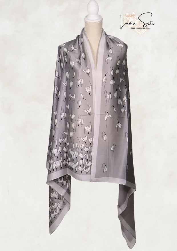 Flor de Nieve – Gris Perla