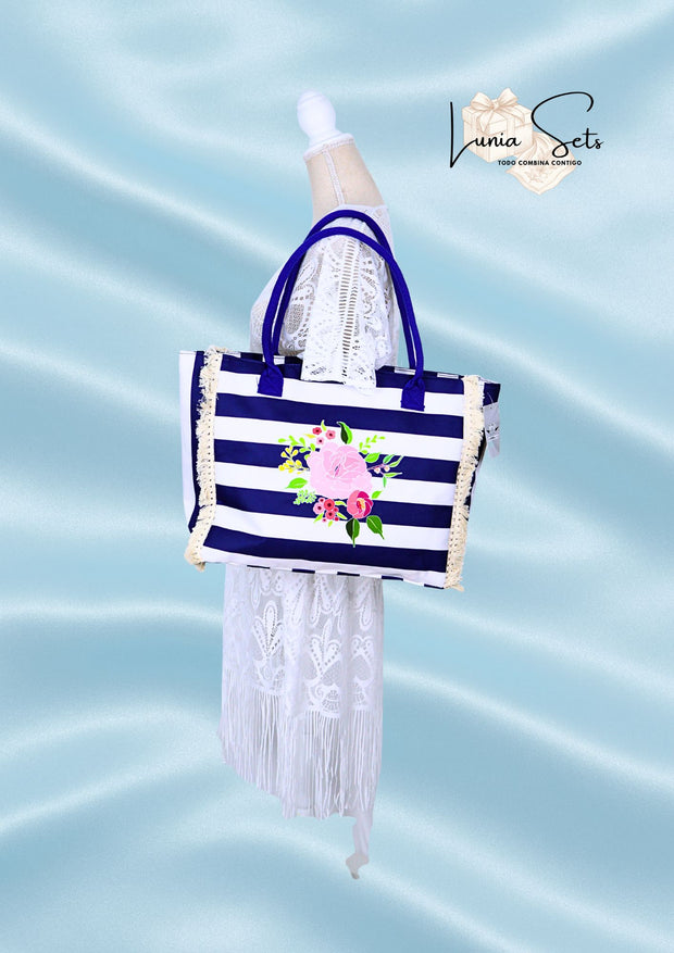 Marinera Rosa — Pack bolso y salida de playa