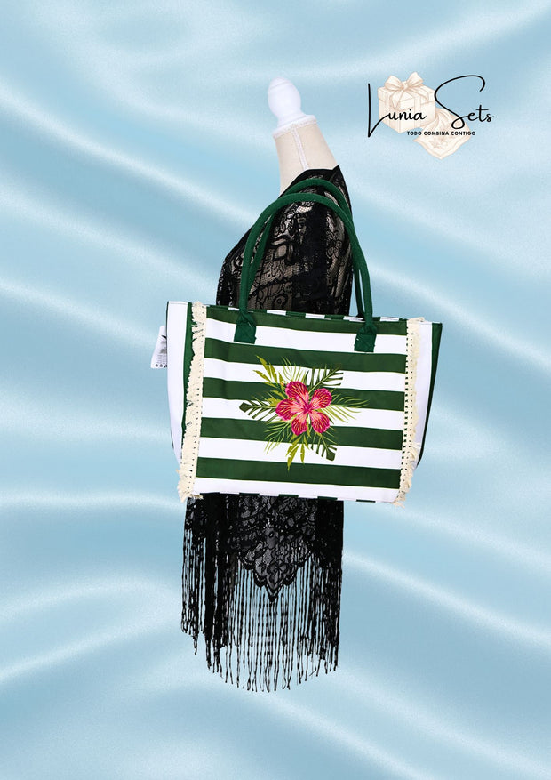 Jungla Rosa — Pack bolso y salida de playa